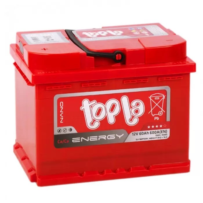 Аккумулятор легковой Topla Energy 60 а/ч 600А Прямая полярность