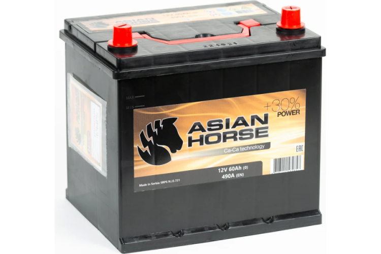 Аккумуляторная батарея Black Horse 12V ASIA BH 60 (0) D23L
