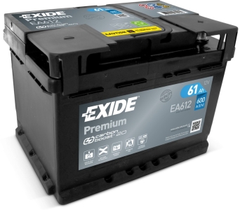 Аккумулятор легковой Exide Premium 61 а/ч 600А Обратная полярность