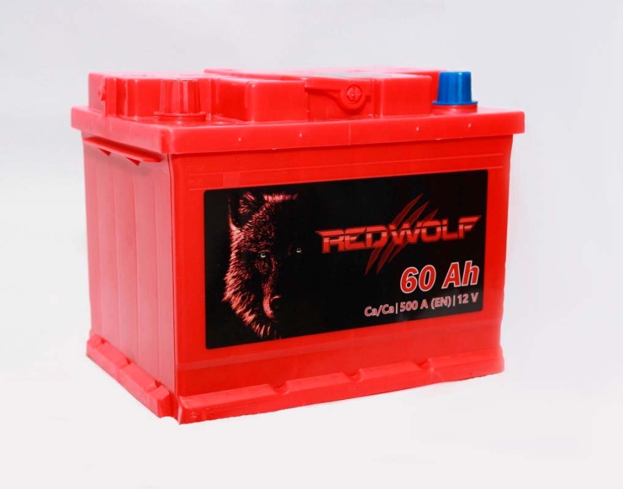 Батарея аккумуляторная REDWOLF RW601 60А/ч 500А прямая полярн. стандартные (Европа) клеммы