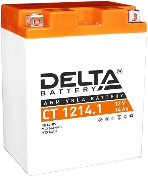 Батарея аккумуляторная DELTA battery CT12141 14А/ч 165А прямая полярн.