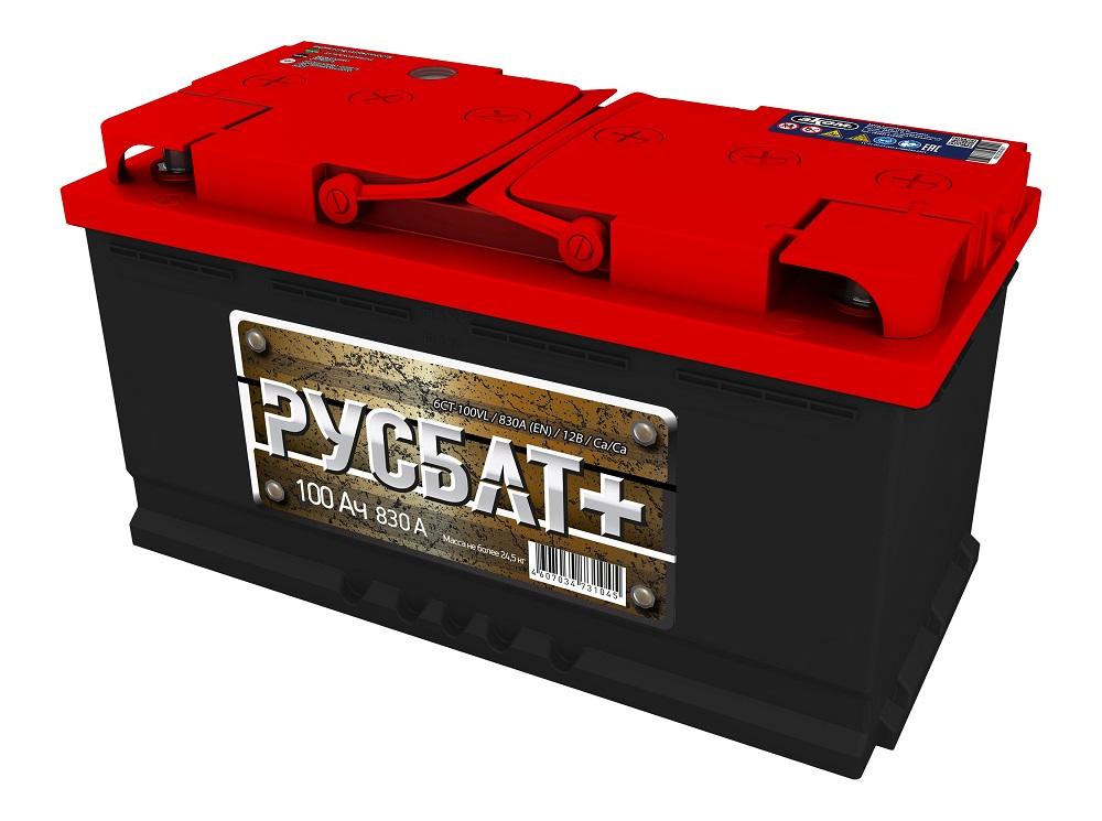 Аккумуляторная батарея (АКБ) РУСБАТ+ 6СТ-100  VL