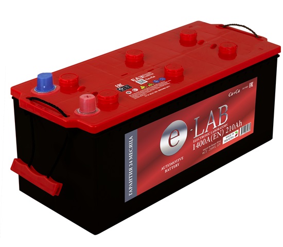 Аккумулятор E-LAB 6СТ-210 пп 210 Ач 1400 А 512х222х228 конус [D5(Тип B)]