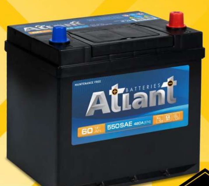 Аккумулятор ATLANT Blue Asia (60 Ач, 12 V) Обратная, R+ D23 арт.ATA600