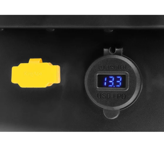 Аккумулятор MESSER LiFePo4 в кейсе 12В 105Ач 100А авторозетка, USВ, клеммы М8, разъем ХТ60 и ЗУ 25А F12105-LFP105X4-100-V1