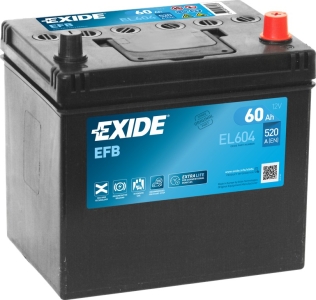 Аккумулятор легковой Exide EFB EL604 60 а/ч 520А Обратная полярность